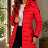 Dahlia-Claire Quilted Jacket - Red