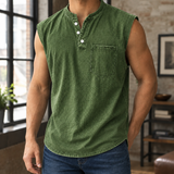 Romano Henley Shirt - Dark Green