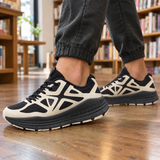 Albarelli Lace-Up Sneakers - Black/Beige (Old)