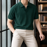 Austin Open Collar Polo - Green