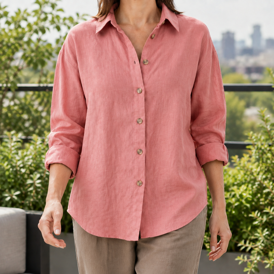 Brigitte-Marie Relaxed Shirt - Pink