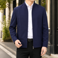 Dark Blue Stand Collar
