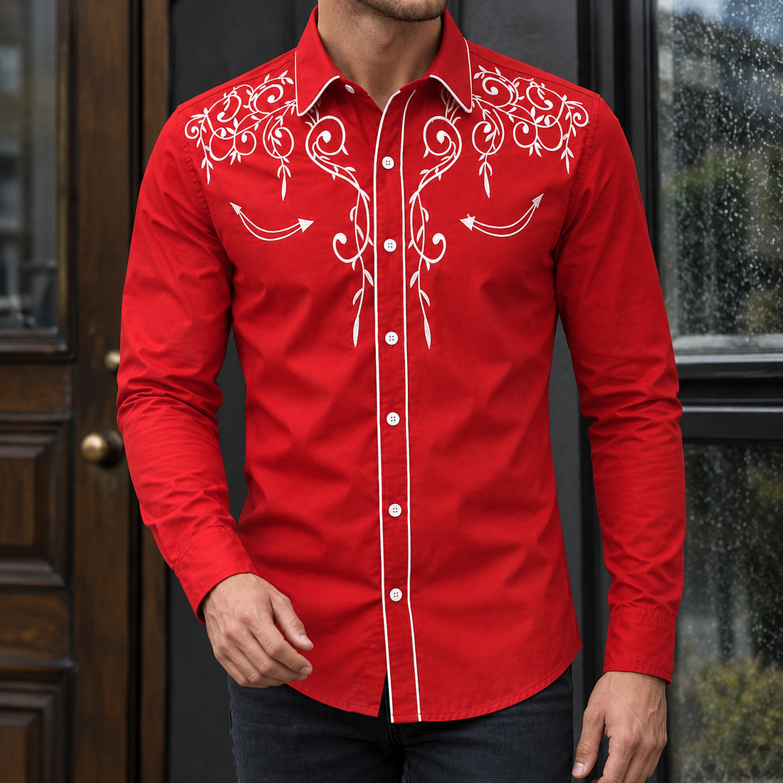 Nicholas Vine Shirt - Red