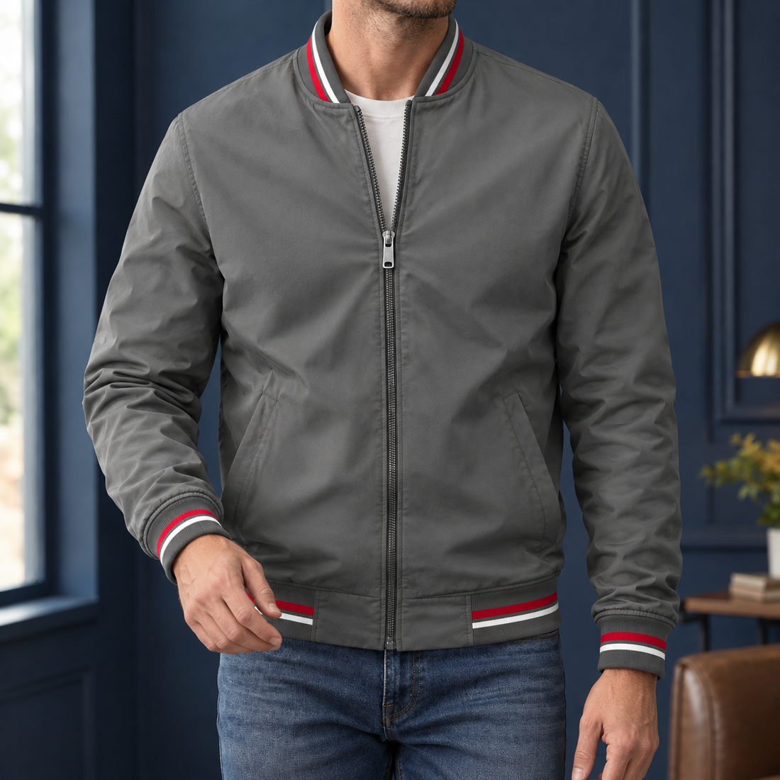 Magnus Varsity Jacket - Space Gray