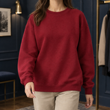 Candela Crewneck Sweater - Wine Red