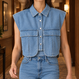 Iolanthe Utility Top - Royal Blue
