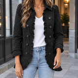 Jemima-Grace Ruffle Jacket - Black