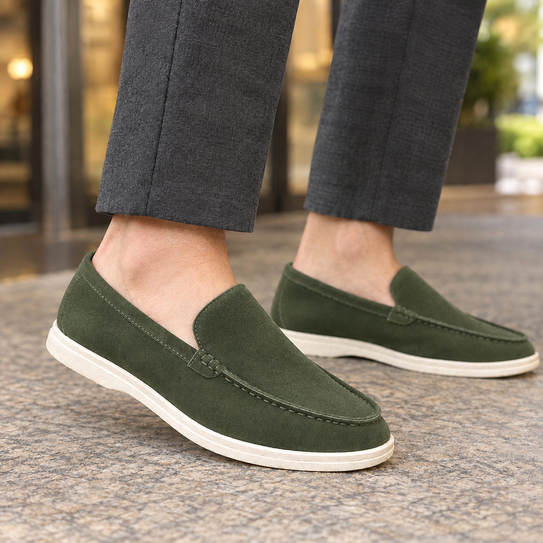 Bassano Slip-On Loafers - Green