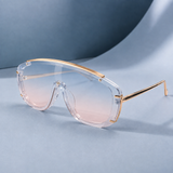 Gabriel Sculptural Sunglasses - Transparent