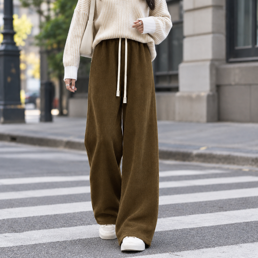 Evelina-Louise Wide Leg Pants - Turmeric