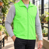 Wyatt Zip Utility Vest - Fruit Green