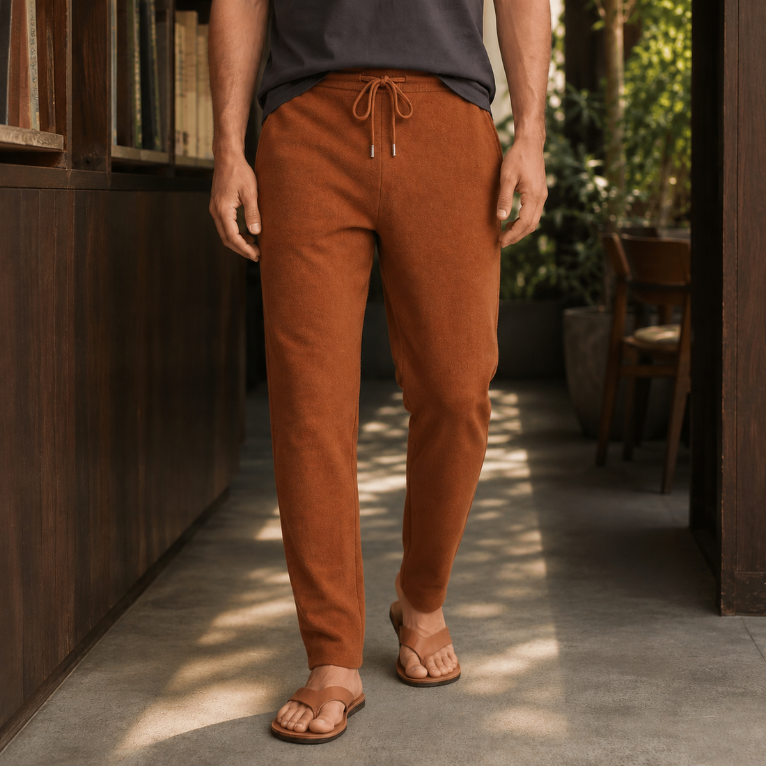 Wyatt Merino Wool Pants - Brown