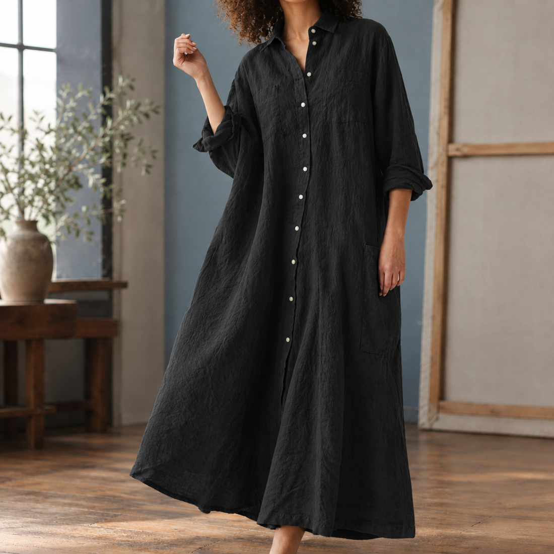 Berenice-Mae Wide Leg Jumpsuit - Black