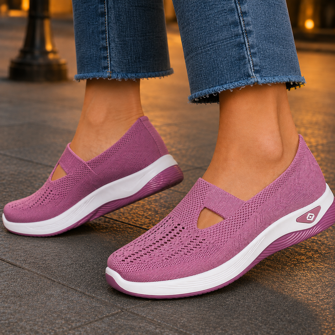 Asti Slip-On Sneakers - Vibrant Purple