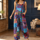 Liliana-Jane Wide Leg Jumpsuit - Blue