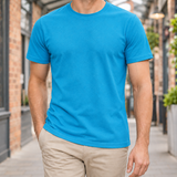 Sander Crew Neck T-Shirt - Blue (Light)
