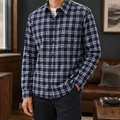 Navy Blue Grid