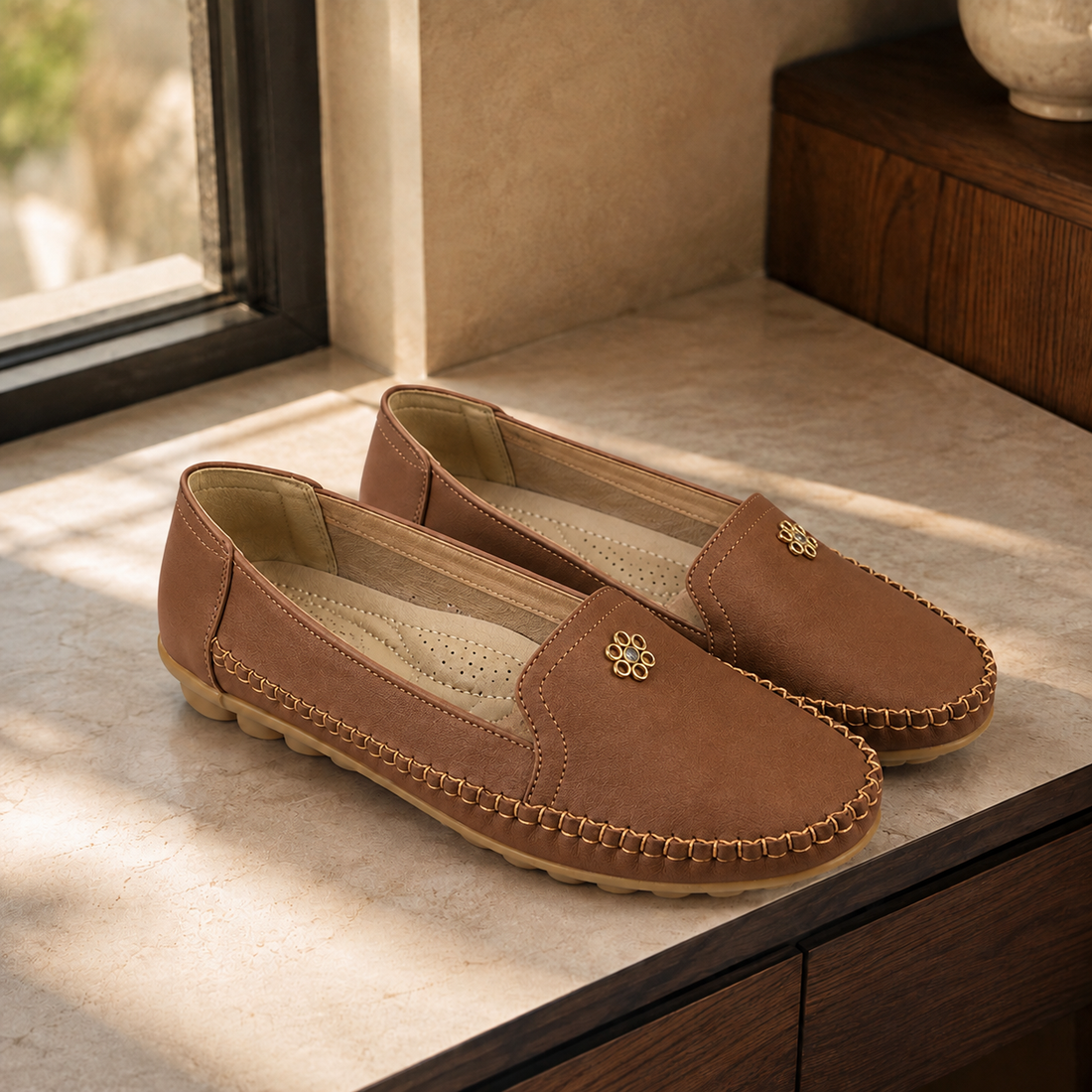 Ravello Orthopedic Loafers - Brown