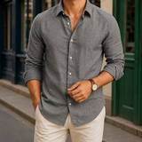 Claude Linen Shirt - Gray