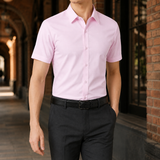 Vidal Slim Shirt - Short Sleeve Shirt Pink