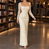 Zoe-Faye Lace Maxi Dress - Cream