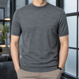Daniel Mock Neck Sweater - Medium Gray