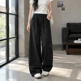 Ursuline Wide Leg Jeans - Black-lengthened