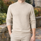 Blake Mock Neck Sweater - Camel