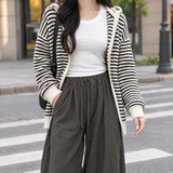 Molly-Eve Relaxed Wide-Leg Cardigan - Pickle Color
