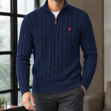 Freddie Cable Knit Sweater - Royal Blue