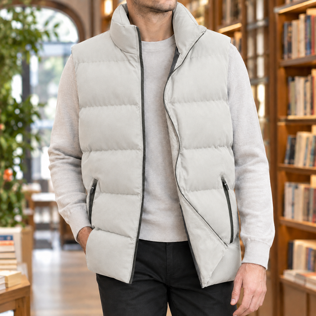 Herbert Puffer Vest - Apricot