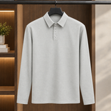 Dorian Collared Polo - Light Gray