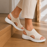 Fabbri Platform Sandals - Beige