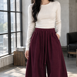 Bianca-Jade Balloon Cardigan - Burgundy -european