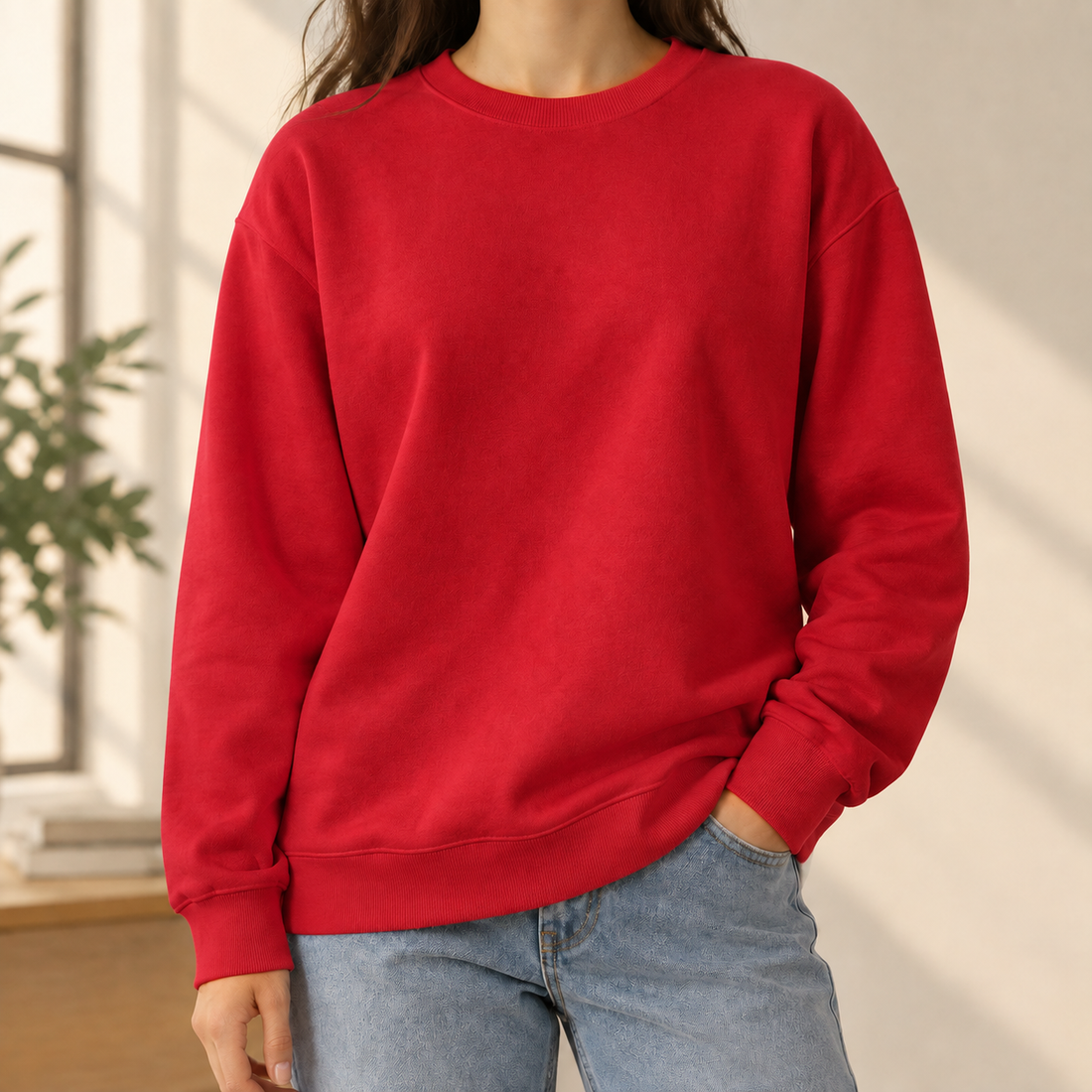Mason Relaxed Sweatshirt - Red
