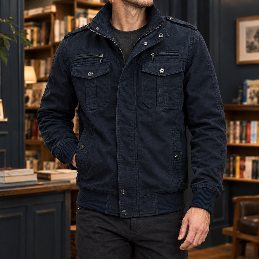 Wilder Utility Jacket - Dark Blue
