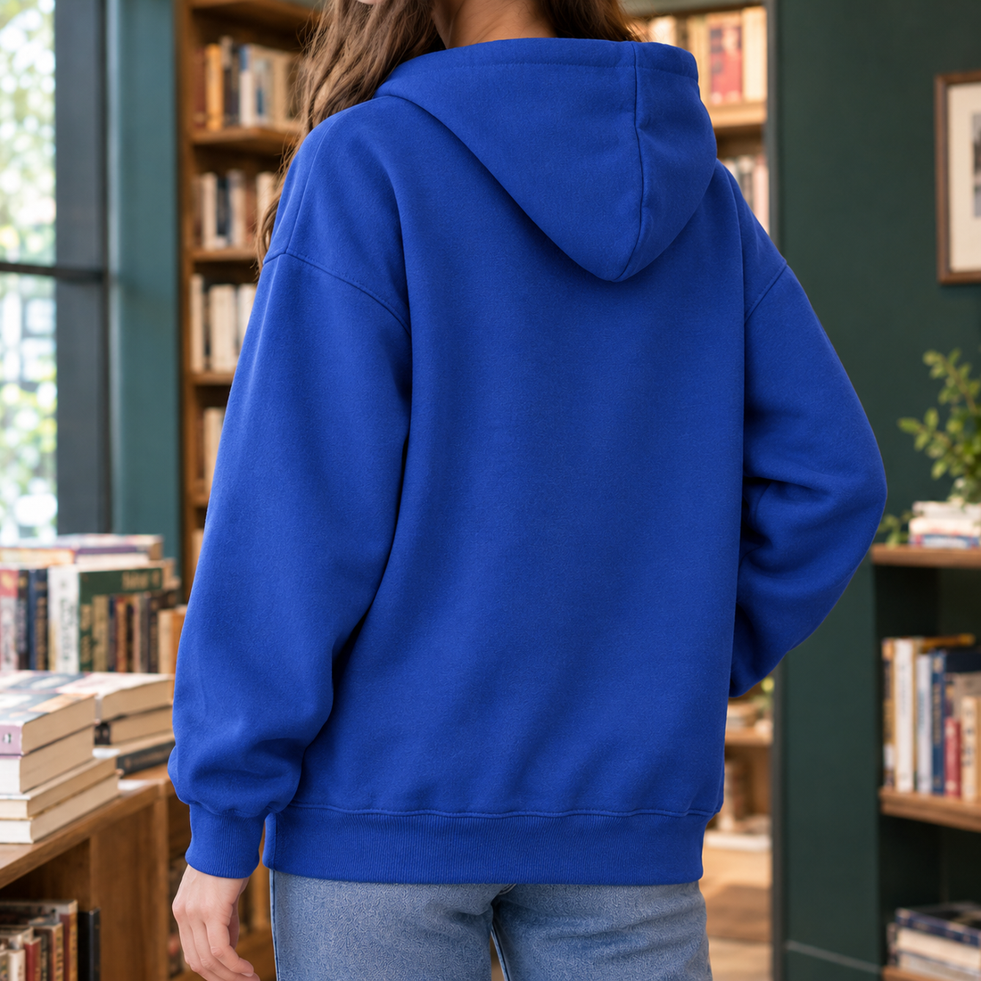 Rhea-Claire Graphic Hoodie - Royal Blue