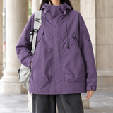 Eden-Hope Hooded Utility Jacket - Purple