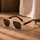 Ignatius Navigator Sunglasses - Ivory Tortoiseshell