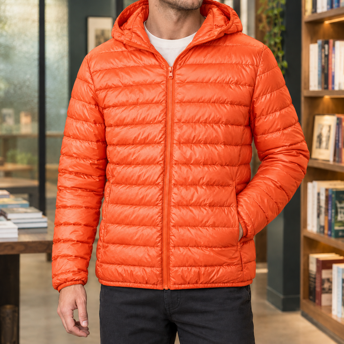 Marco Hooded Jacket - Orange