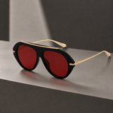 Felix Aviator Sunglasses - Black Red