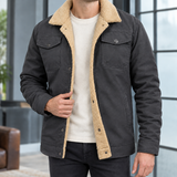 Hadrian Fleece-Lined Jacket - Dark Gray