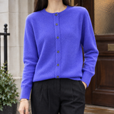 Astrid-Kate Wool Cardigan - Periwinkle Orchid