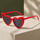 Valentine Heart Sunglasses - Red Frame (Gray Lens 2)