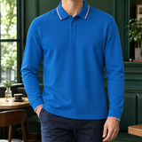 Lothaire Tipped Polo - Royal Blue