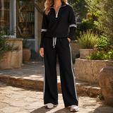 Alessia Wide Leg Set - Black