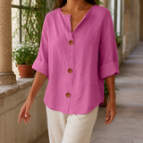 Valencia Button Front Shirt - Pink