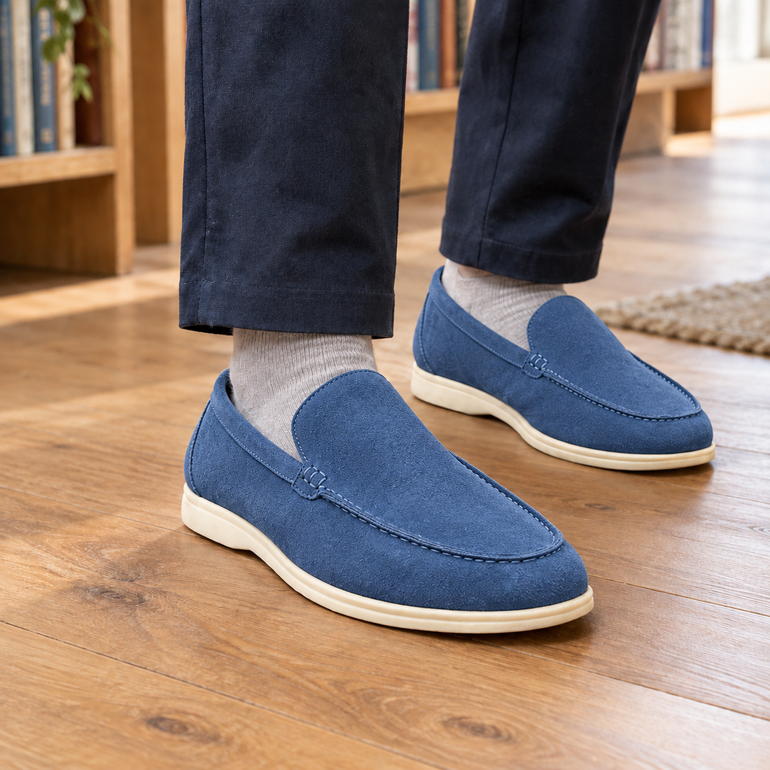 Sorrento-Arezzo Suede Loafers - Blue
