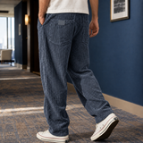 Dorian Relaxed Pants - Navy Blue
