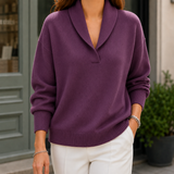 Lydia V-Neck Sweater - Purple